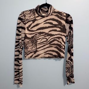 zebra mesh top